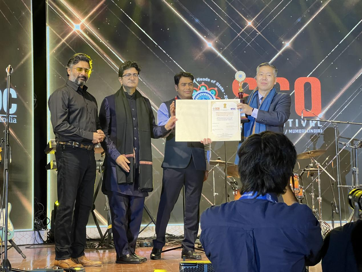 Rao Xiaozhi, Director of Home Coming took home the best director award at SCO Film Festival